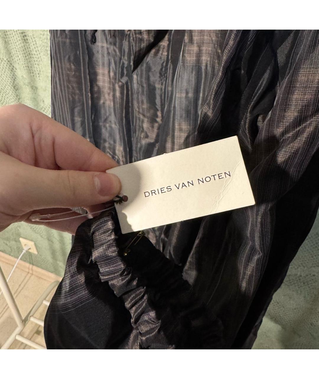 DRIES VAN NOTEN Коричневый полиэстеровый тренч / плащ, фото 5