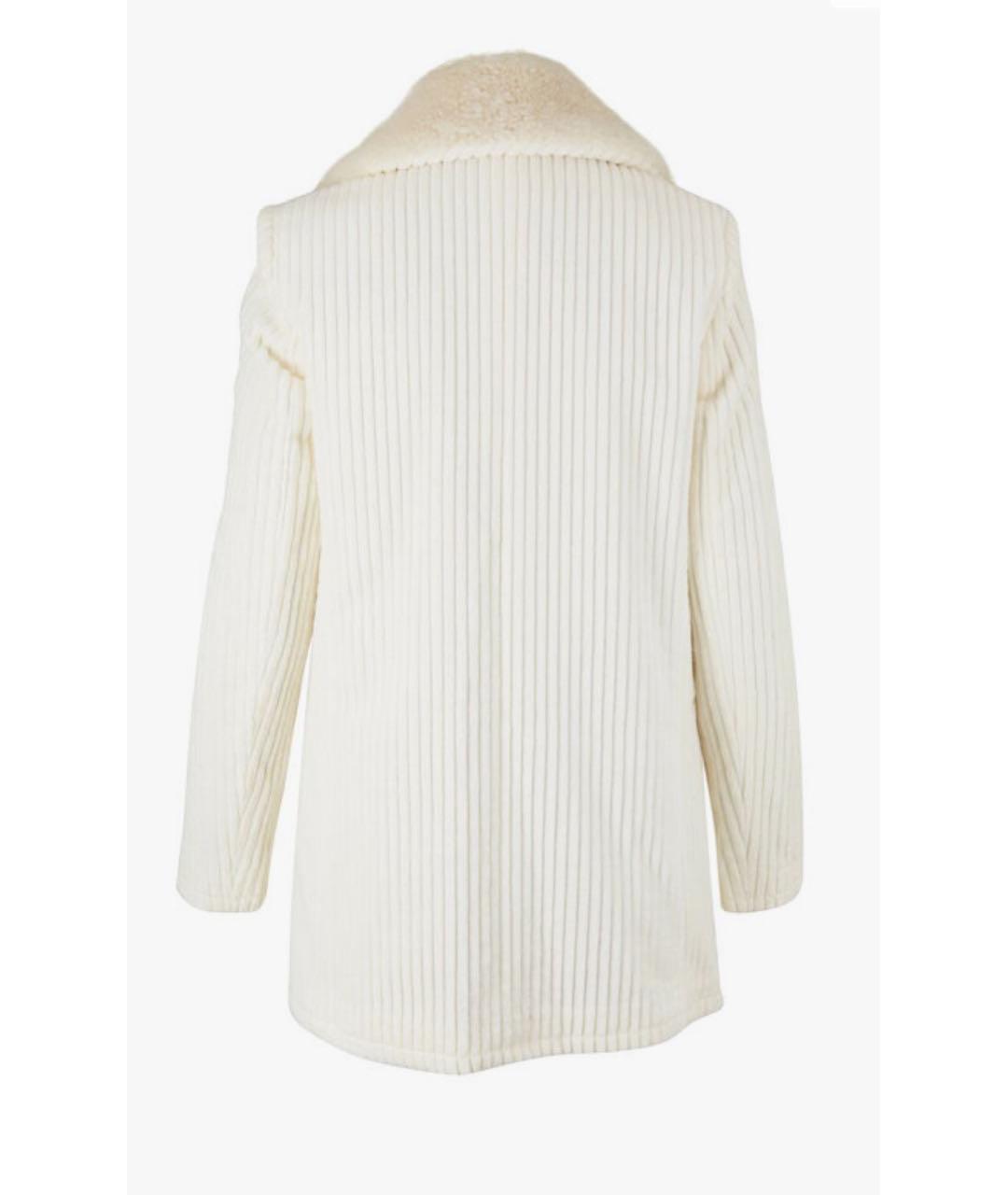 SAINT LAURENT Белое хлопковое пальто, фото 2