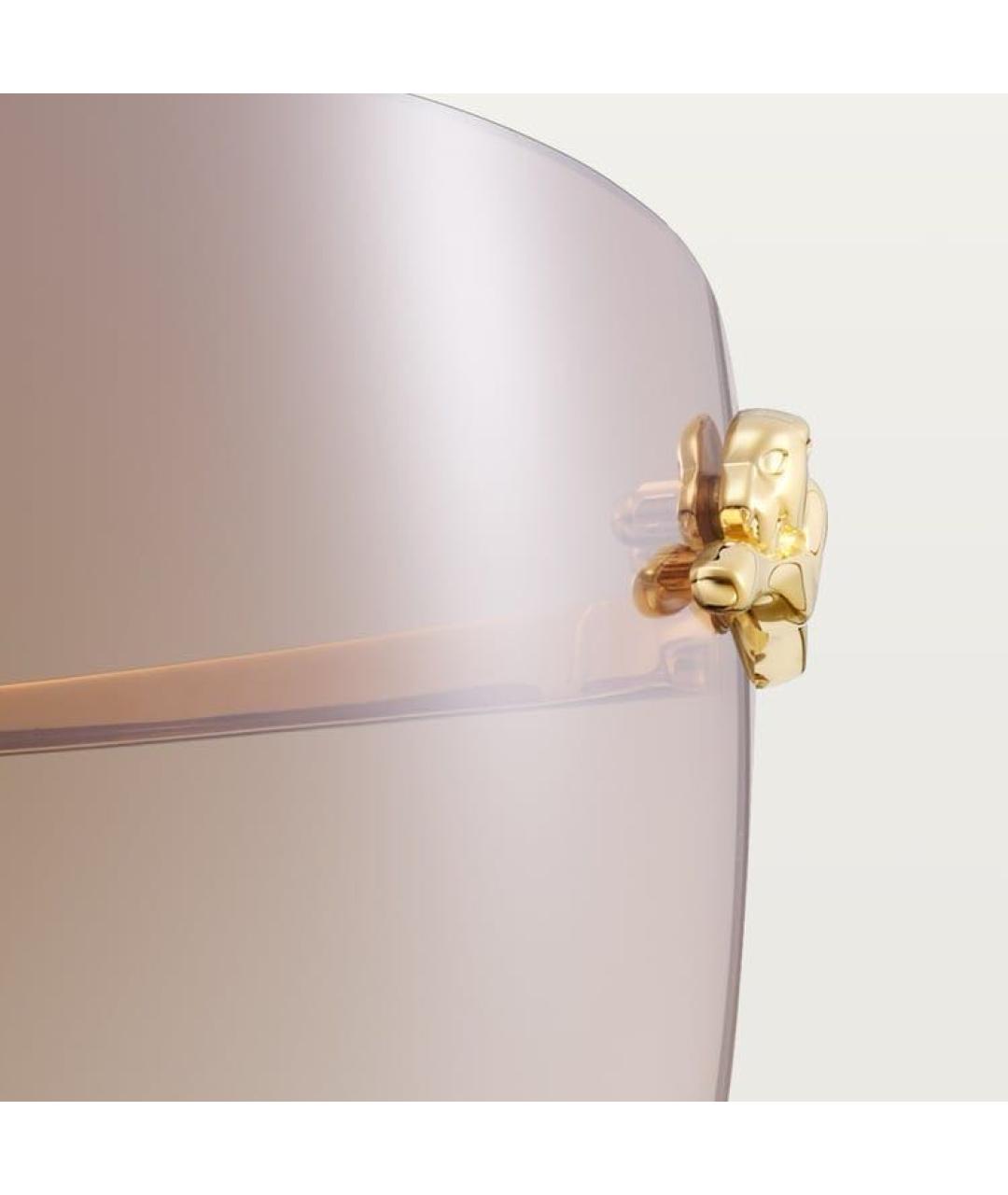 CARTIER Золотые металлические солнцезащитные очки, фото 4
