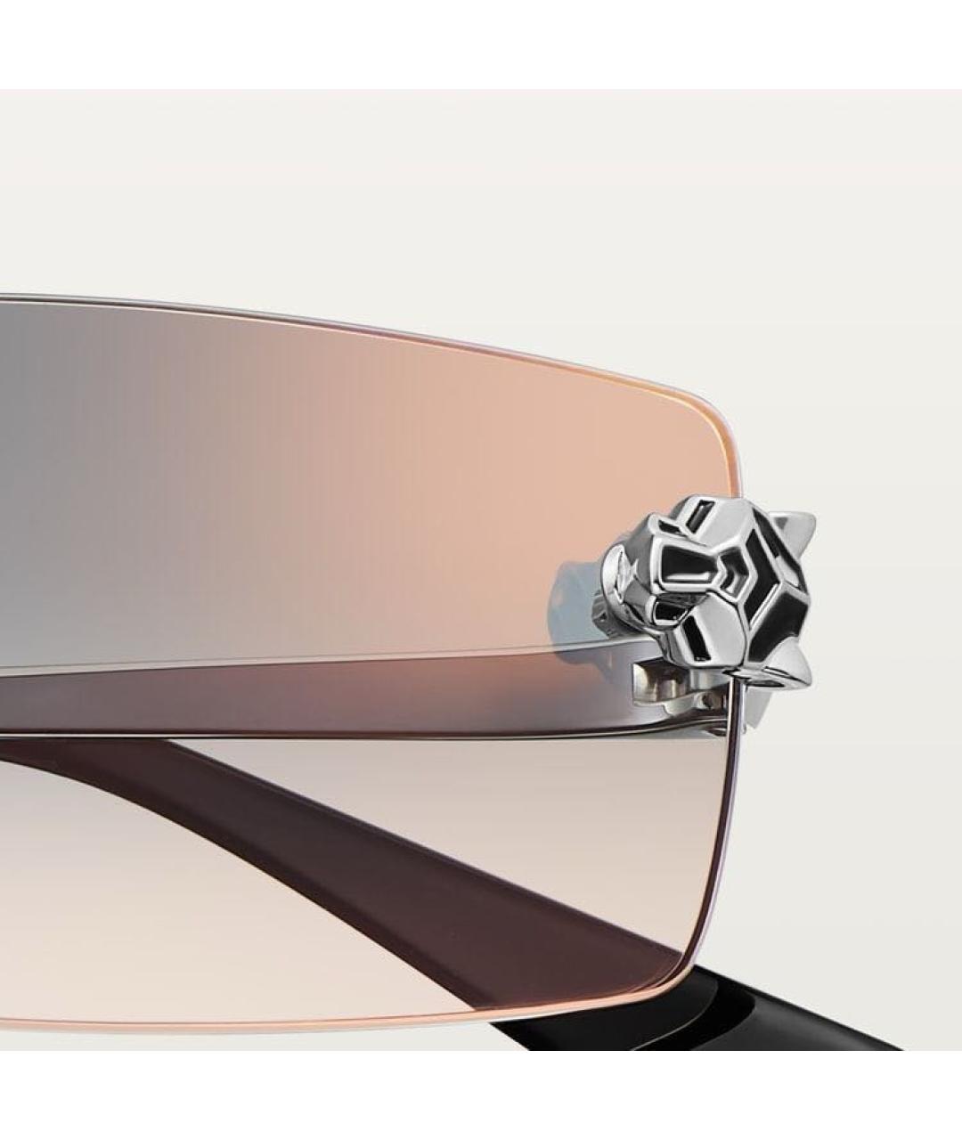 CARTIER Серебряные металлические солнцезащитные очки, фото 3