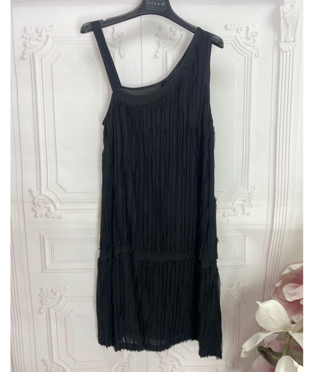 LIVIANA CONTI Черное вискозное платье, фото 6