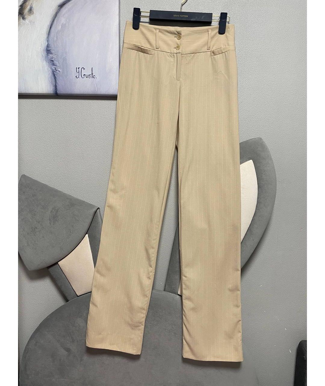 DOLCE&GABBANA Бежевый хлопковый костюм с брюками, фото 2