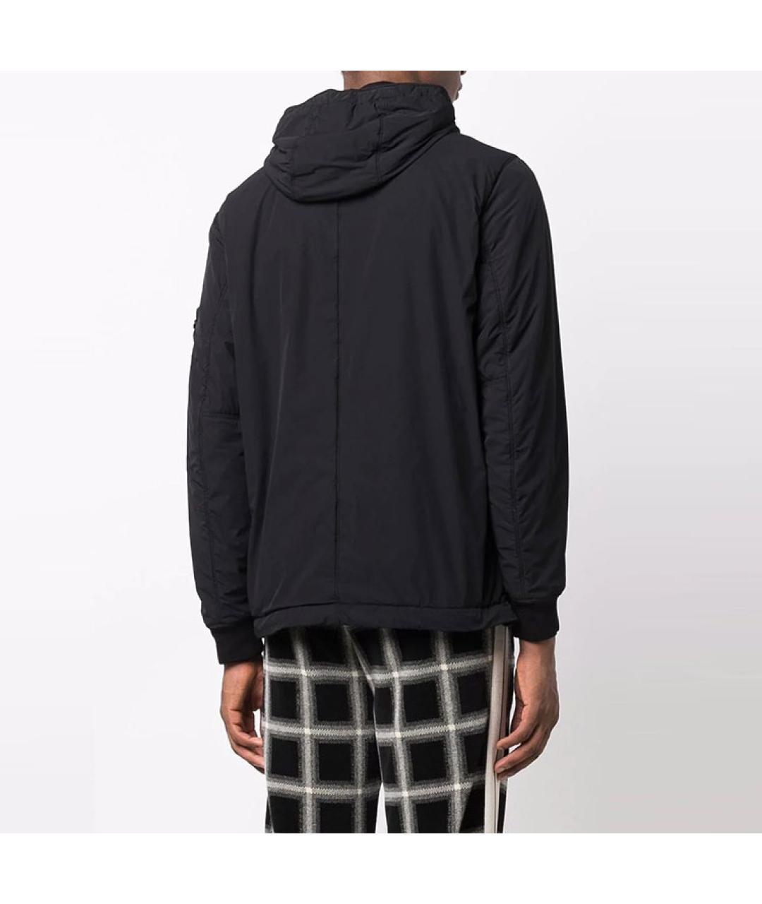 STONE ISLAND Черная полиамидовая куртка, фото 4
