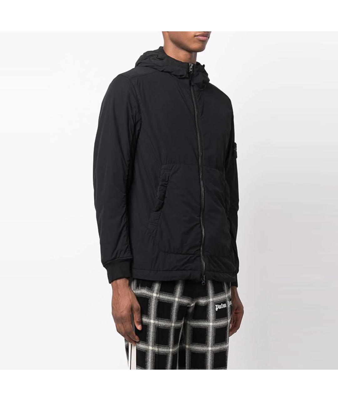 STONE ISLAND Черная полиамидовая куртка, фото 3