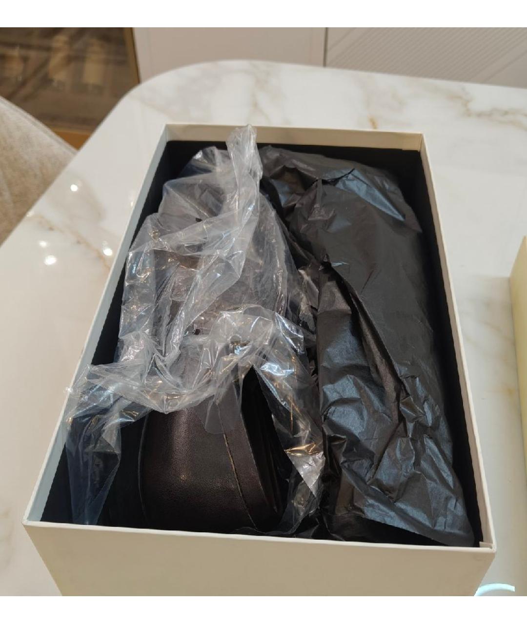 SAINT LAURENT Коричневые кожаные мокасины, фото 6