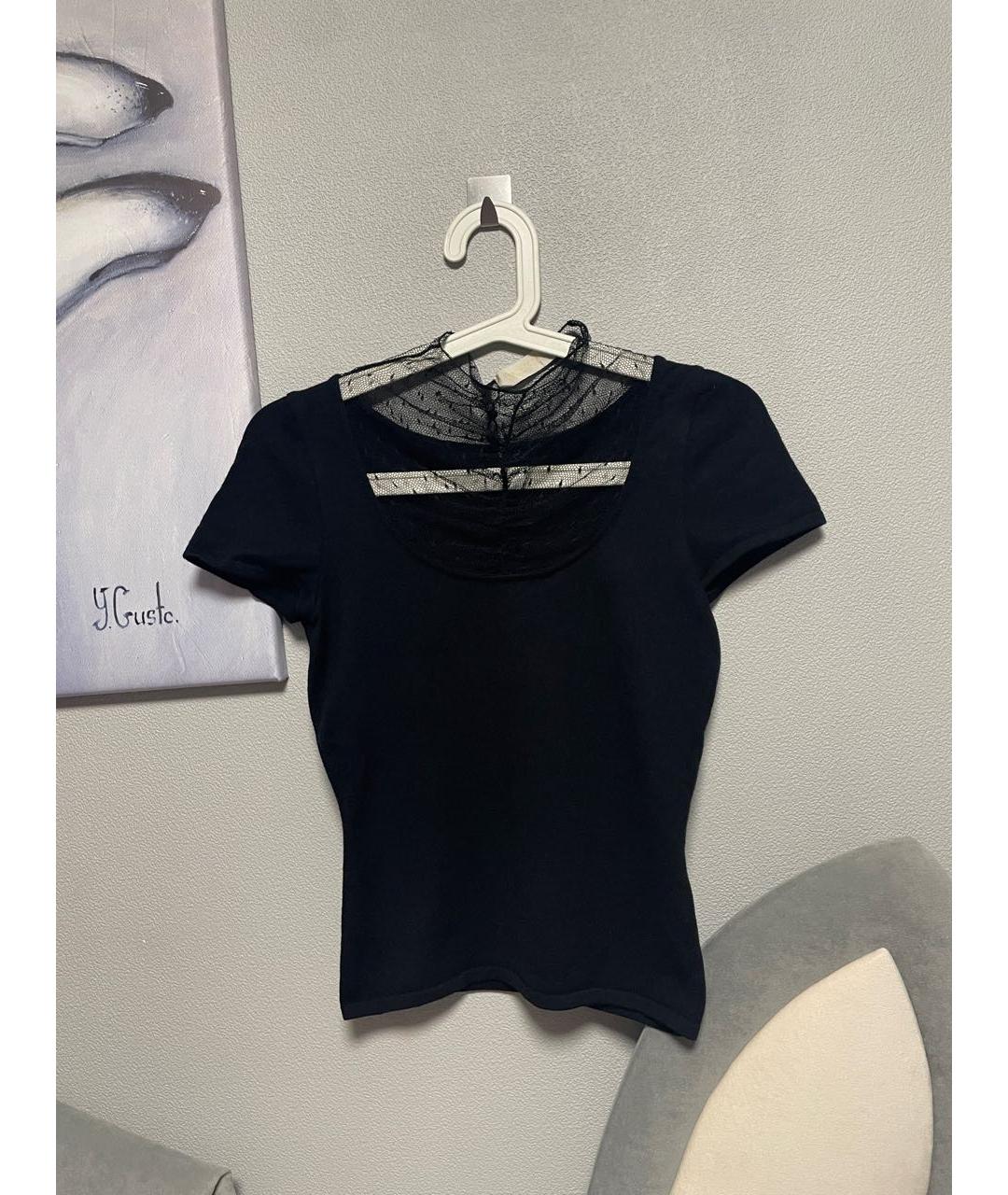 VALENTINO Черная хлопковая водолазка, фото 7