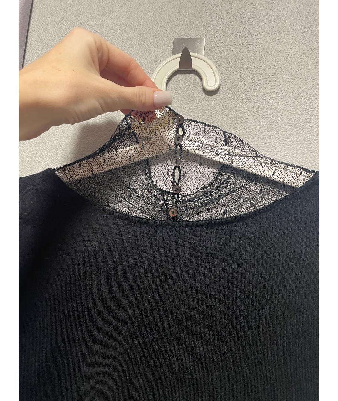 VALENTINO Черная хлопковая водолазка, фото 3