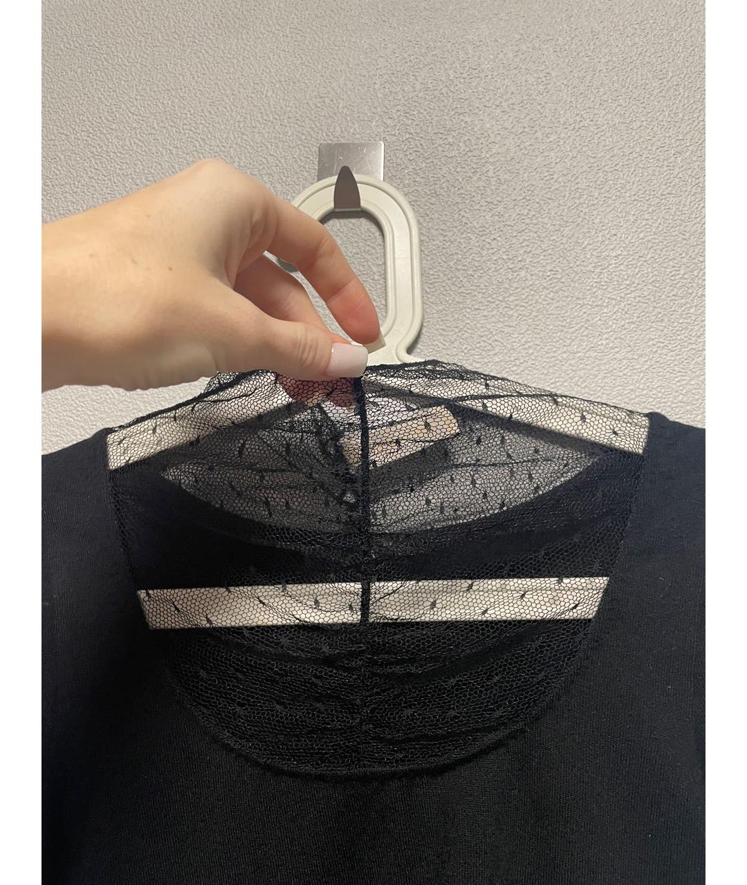 VALENTINO Черная хлопковая водолазка, фото 5