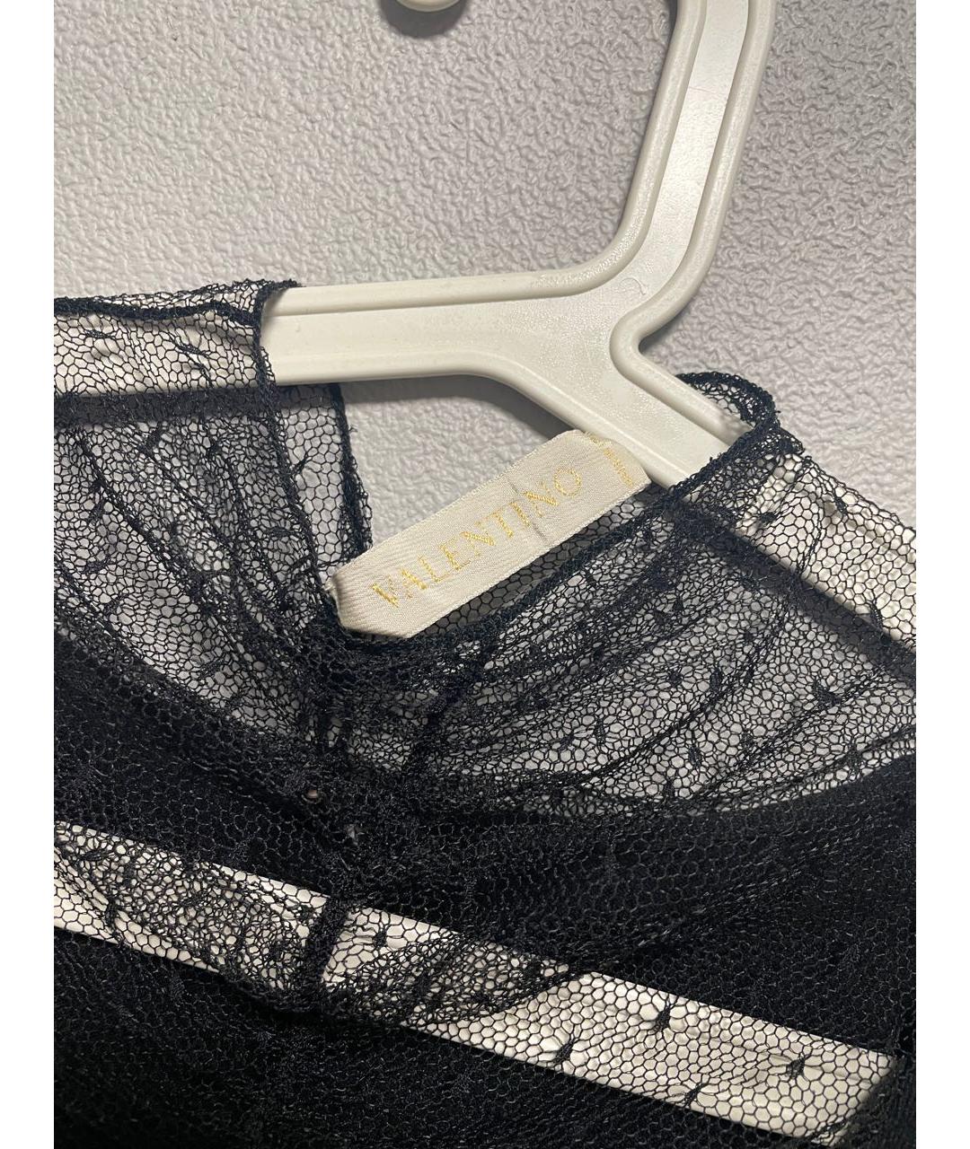 VALENTINO Черная хлопковая водолазка, фото 2