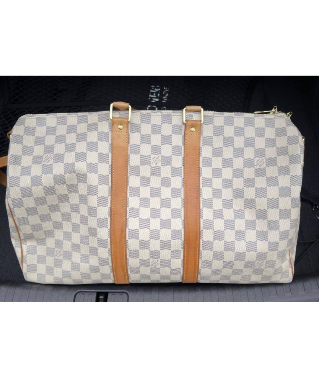 LOUIS VUITTON Белая дорожная/спортивная сумка, фото 2