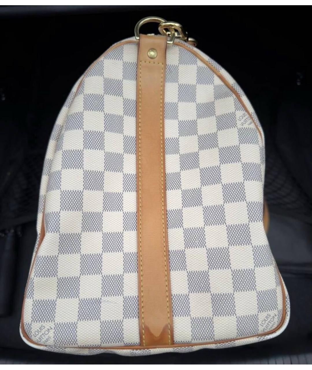 LOUIS VUITTON Белая дорожная/спортивная сумка, фото 3