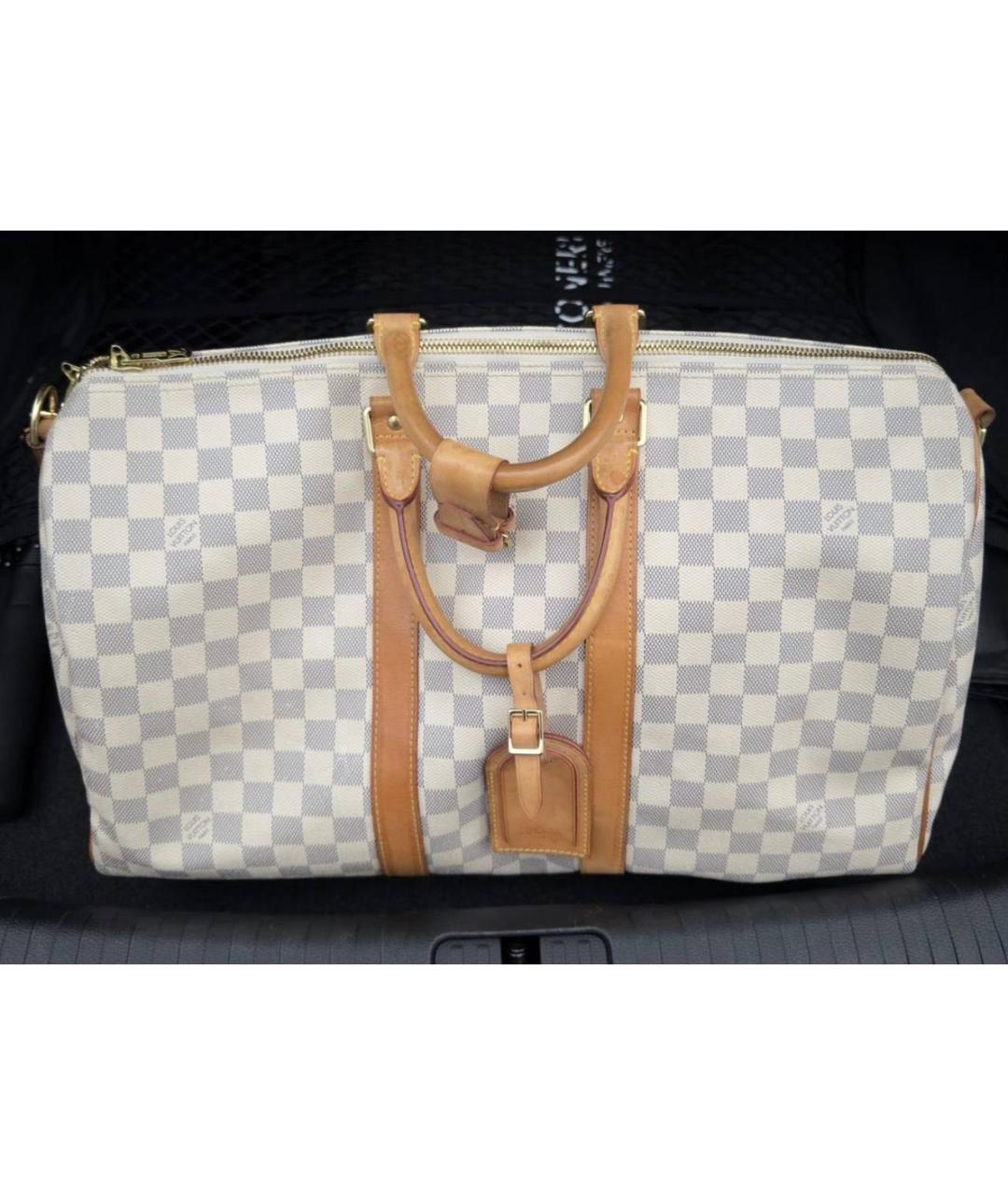 LOUIS VUITTON Белая дорожная/спортивная сумка, фото 8