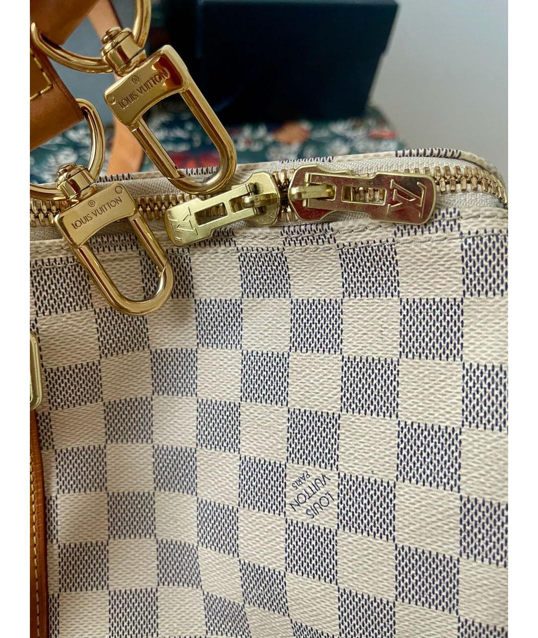 LOUIS VUITTON Белая дорожная/спортивная сумка, фото 7