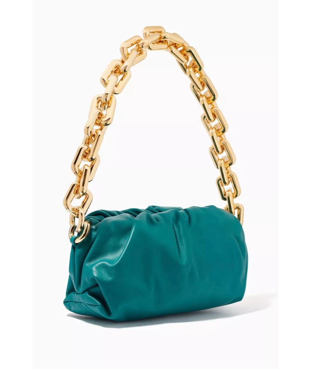 BOTTEGA VENETA Зеленая кожаная сумка через плечо, фото 3