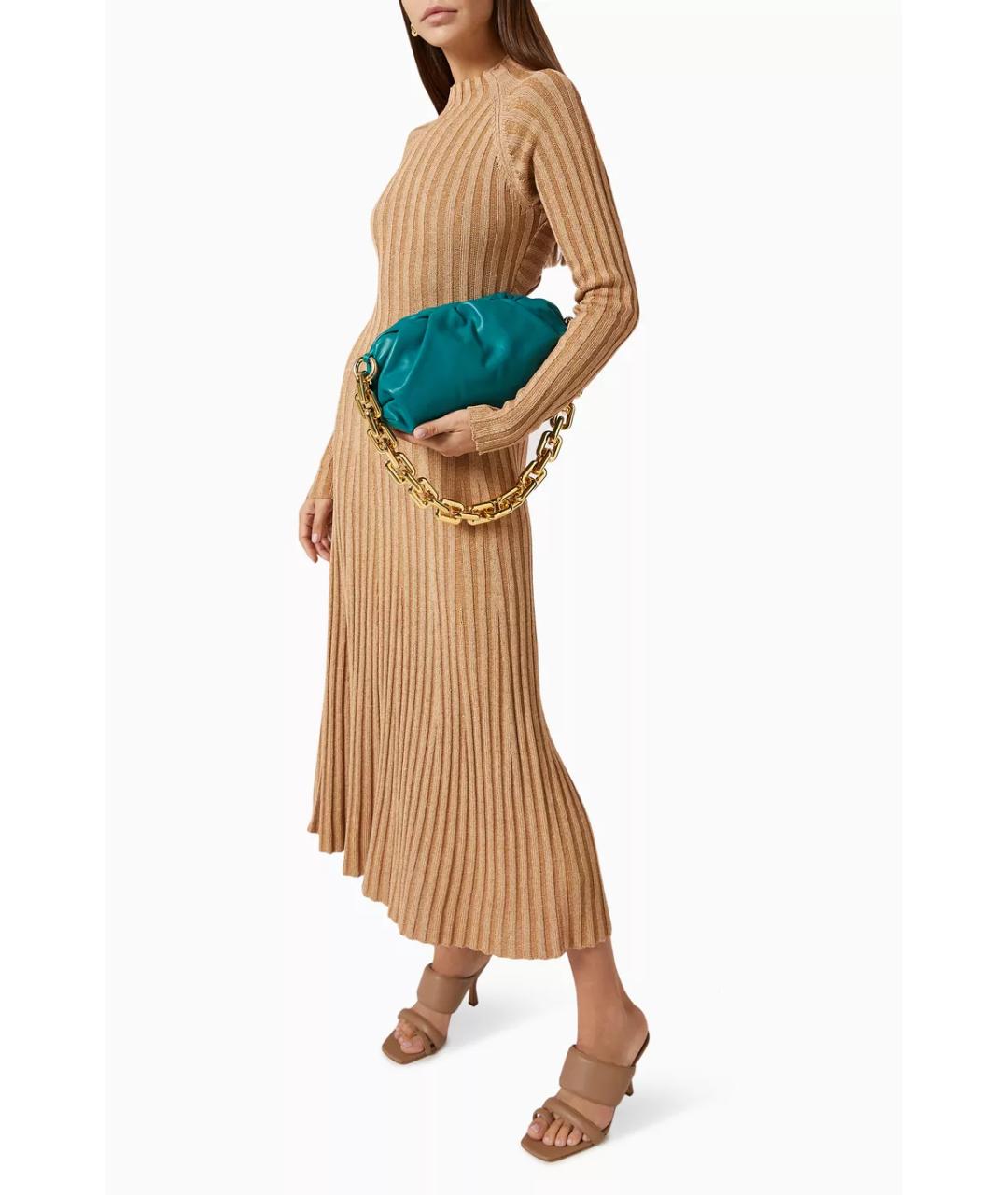 BOTTEGA VENETA Зеленая кожаная сумка через плечо, фото 2