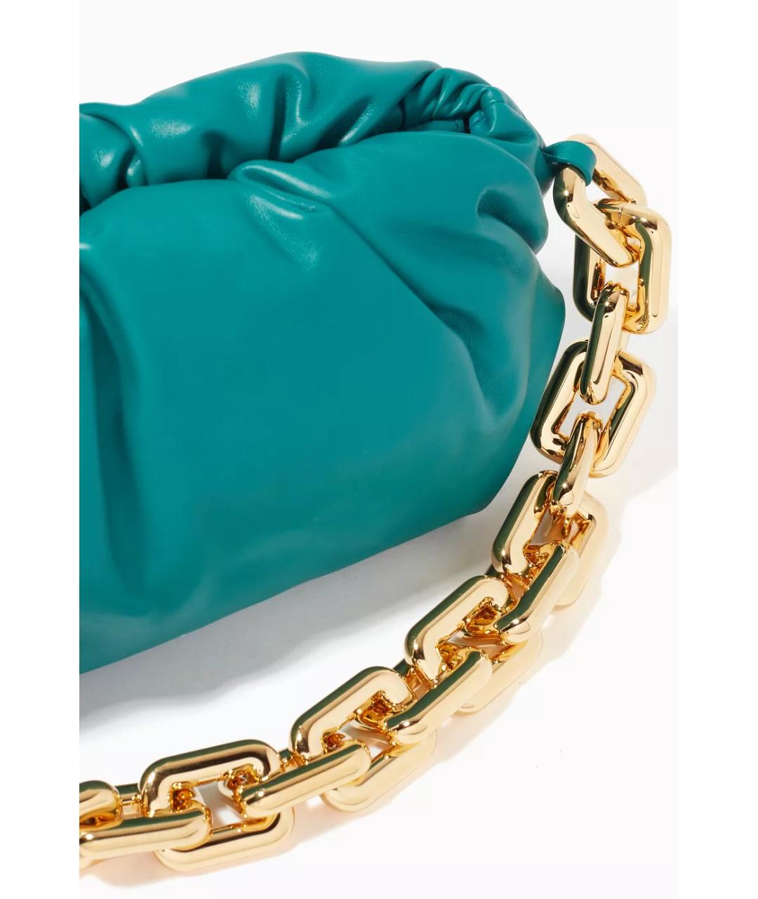 BOTTEGA VENETA Зеленая кожаная сумка через плечо, фото 6