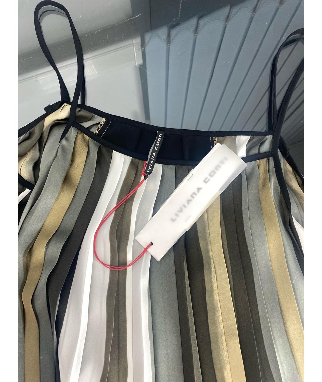 LIVIANA CONTI Мульти полиэстеровое платье, фото 3