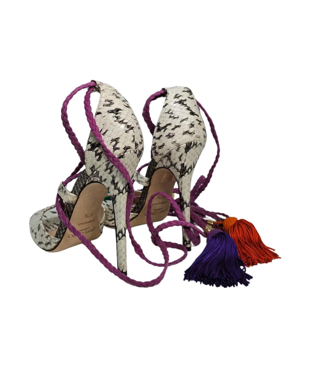 JIMMY CHOO Мульти кожаные босоножки, фото 6