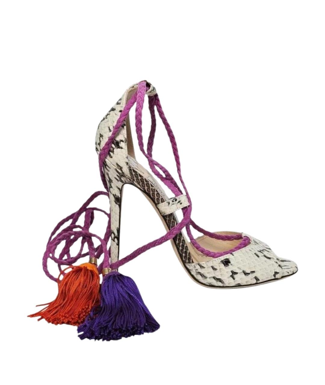 JIMMY CHOO Мульти кожаные босоножки, фото 1