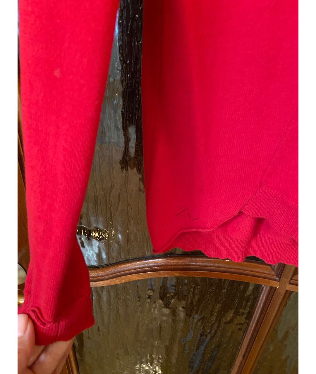 ZADIG & VOLTAIRE Красный хлопковый джемпер / свитер, фото 3
