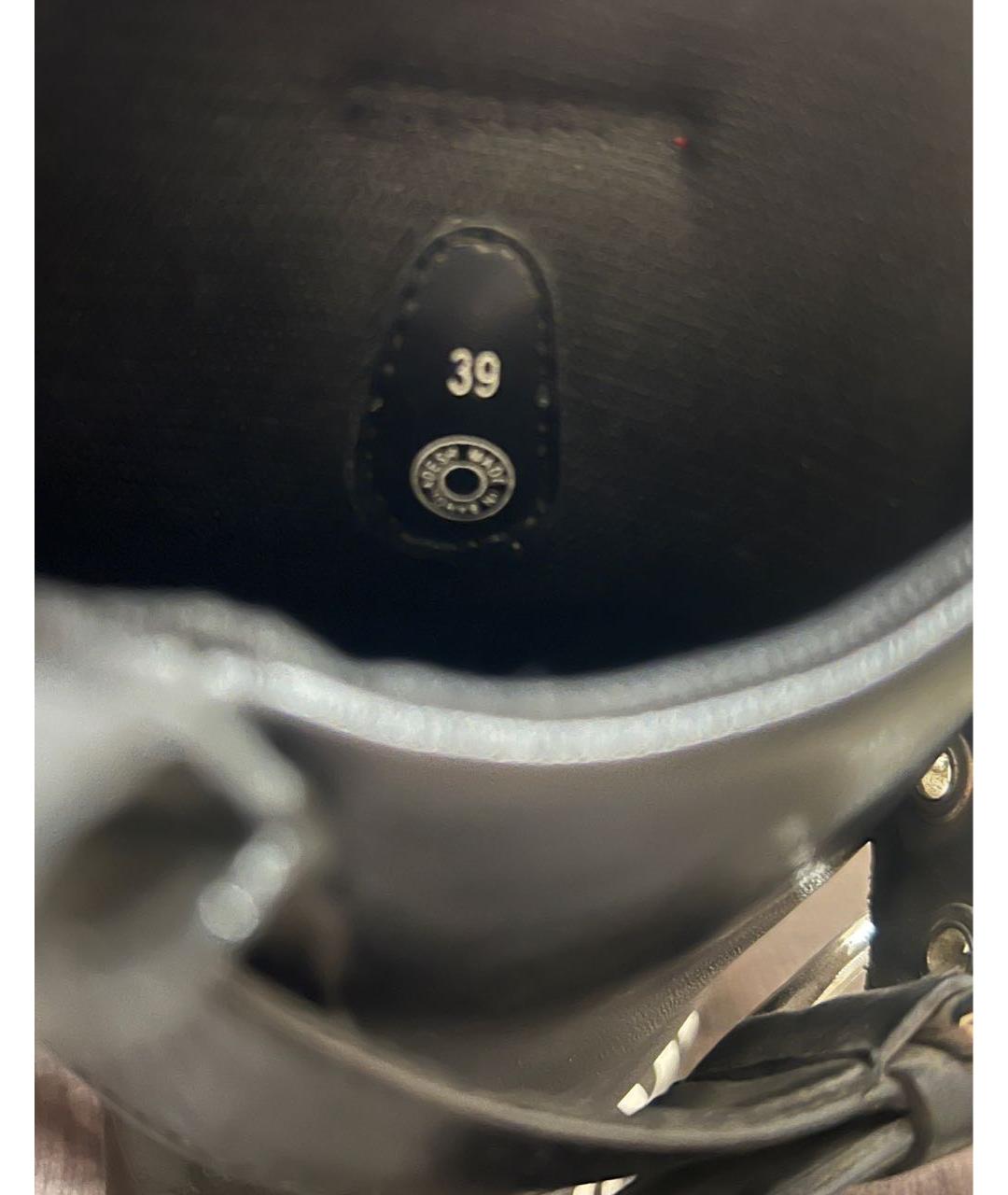 LOVE MOSCHINO Черные кожаные ботинки, фото 5