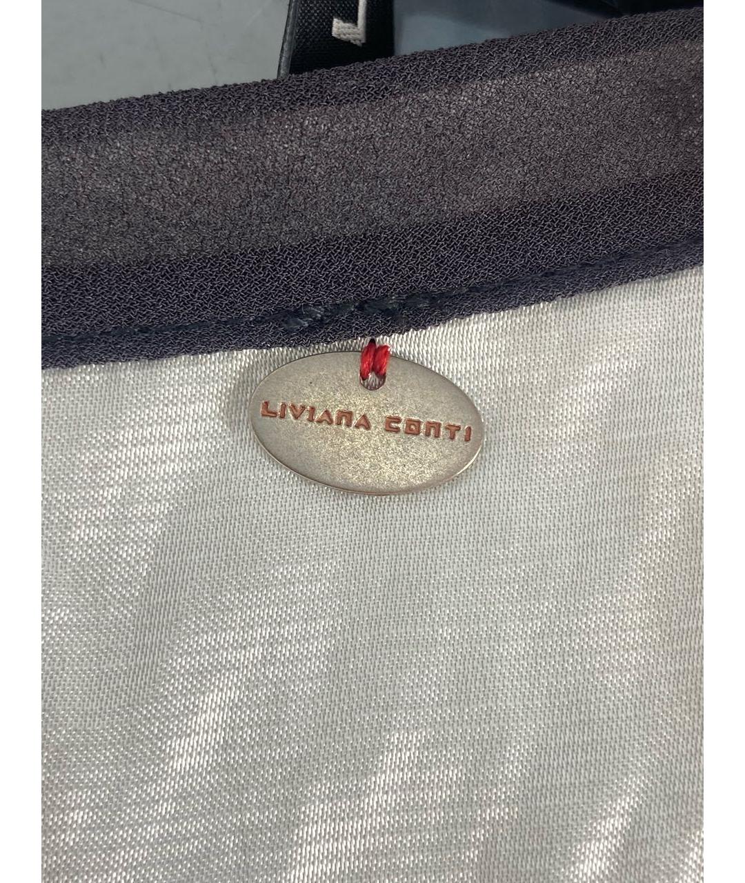 LIVIANA CONTI Белое полиэстеровое платье, фото 4