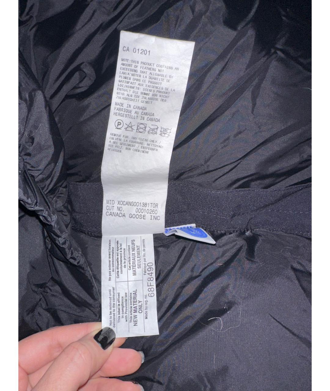 CANADA GOOSE Темно-синяя полиэстеровая парка, фото 7