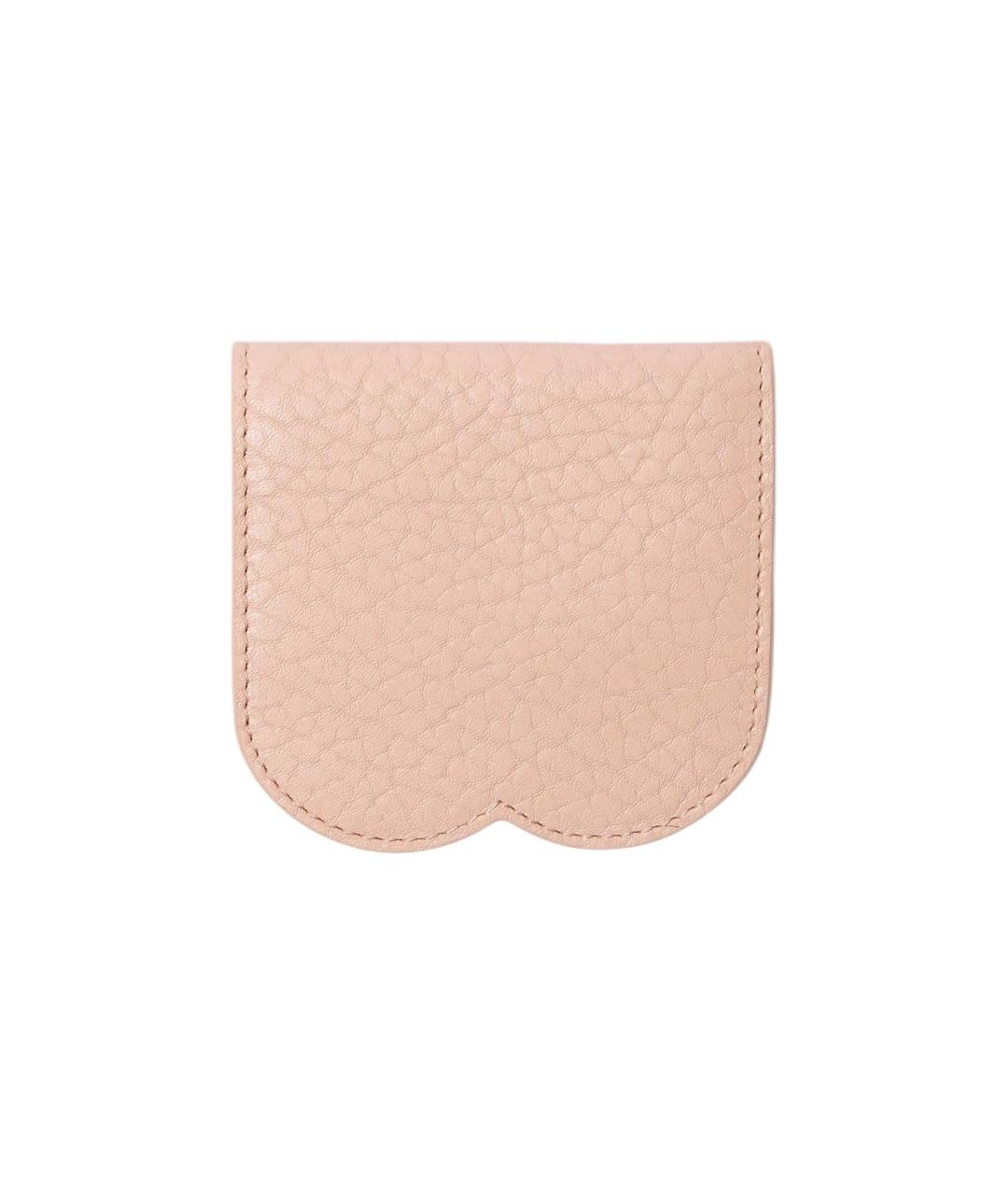 BURBERRY Розовый кожаный кардхолдер, фото 2