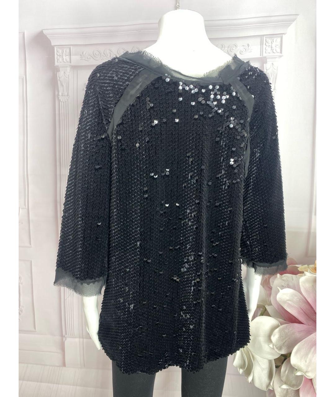 LIVIANA CONTI Черная полиэстеровая блузы, фото 6