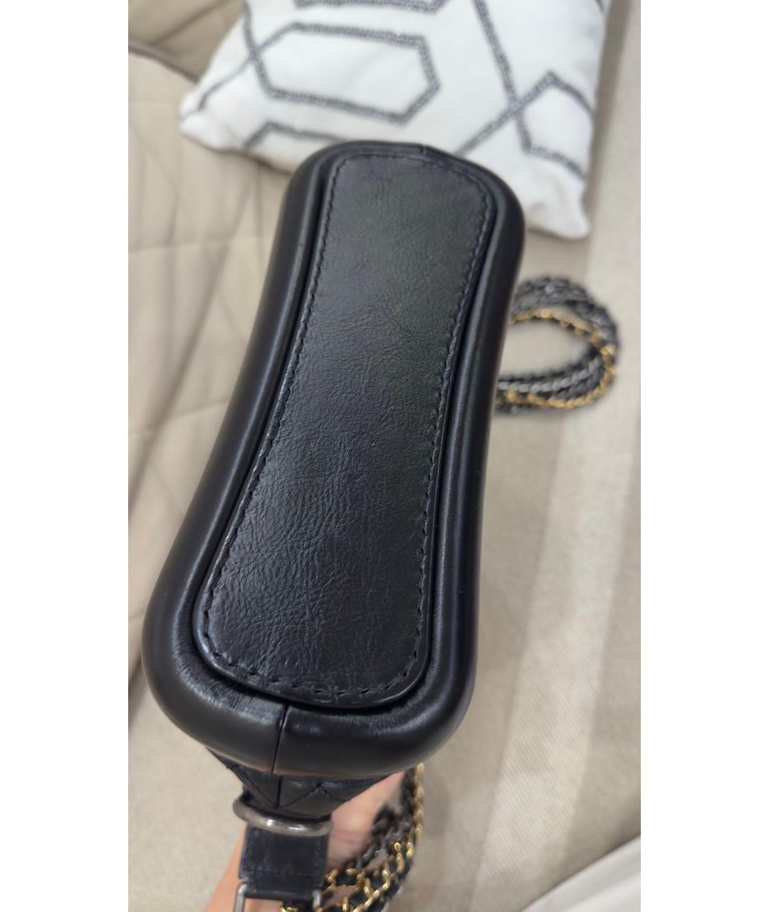 CHANEL Черная кожаная сумка через плечо, фото 3