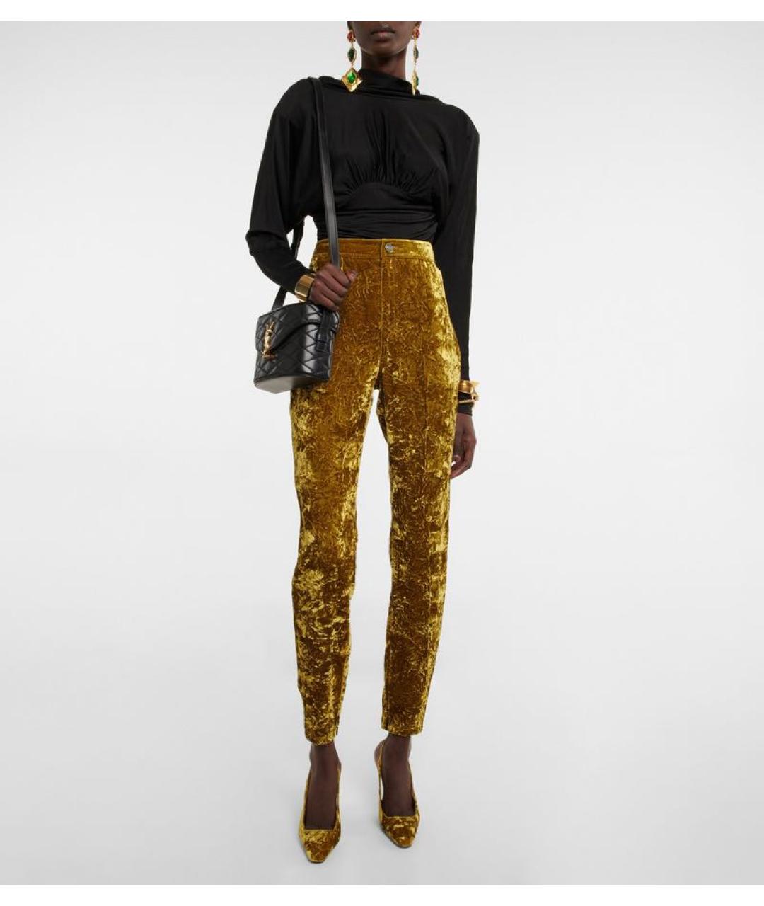 SAINT LAURENT Черная кожаная сумка через плечо, фото 5