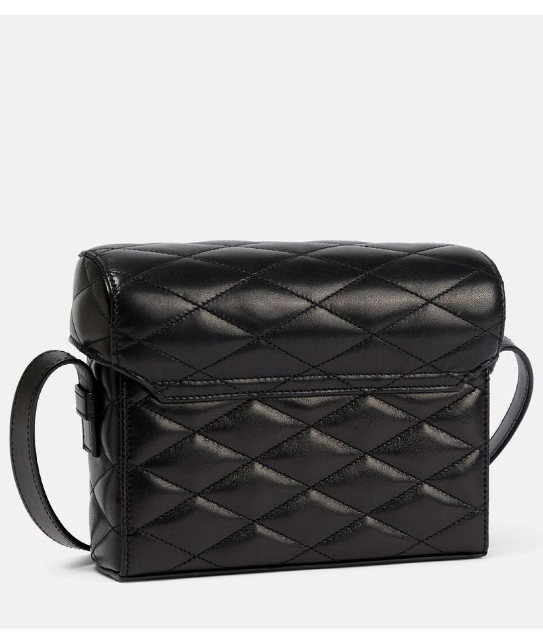 SAINT LAURENT Черная кожаная сумка через плечо, фото 3