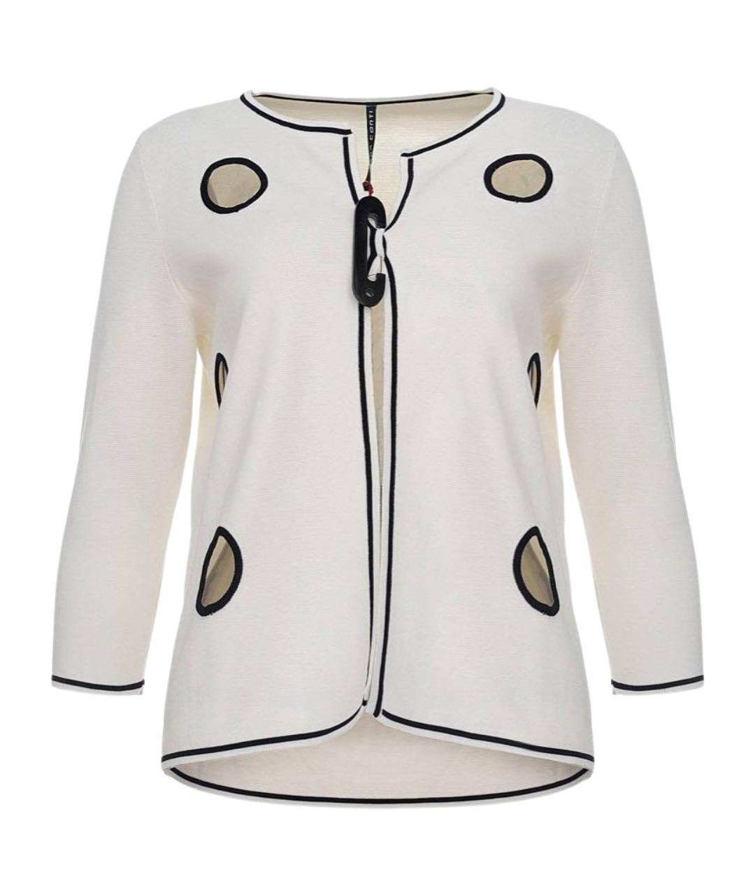 LIVIANA CONTI Белый хлопковый кардиган, фото 1