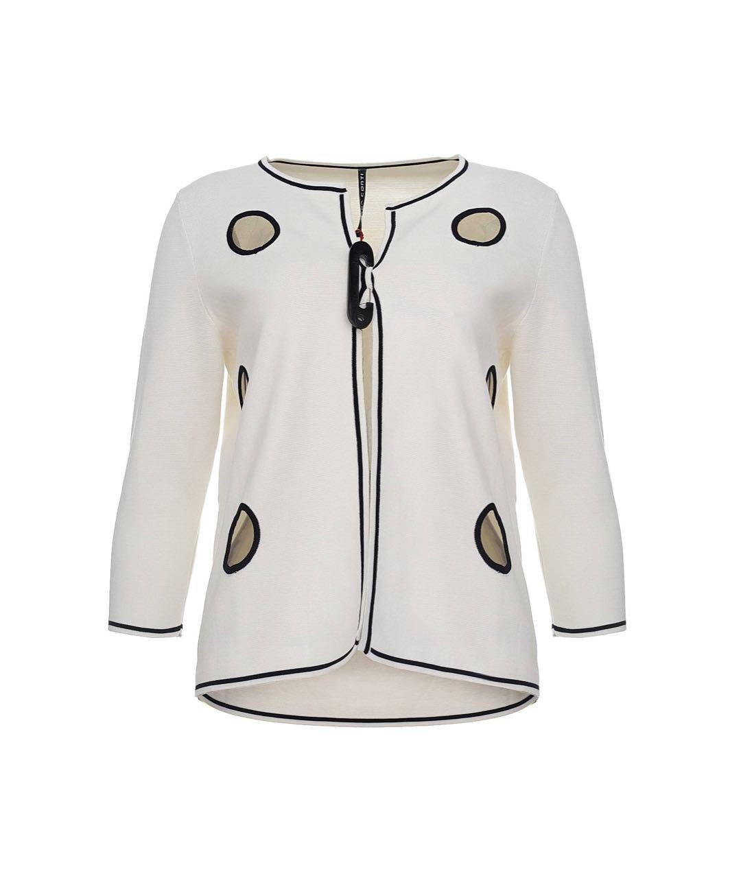 LIVIANA CONTI Белый хлопковый кардиган, фото 9