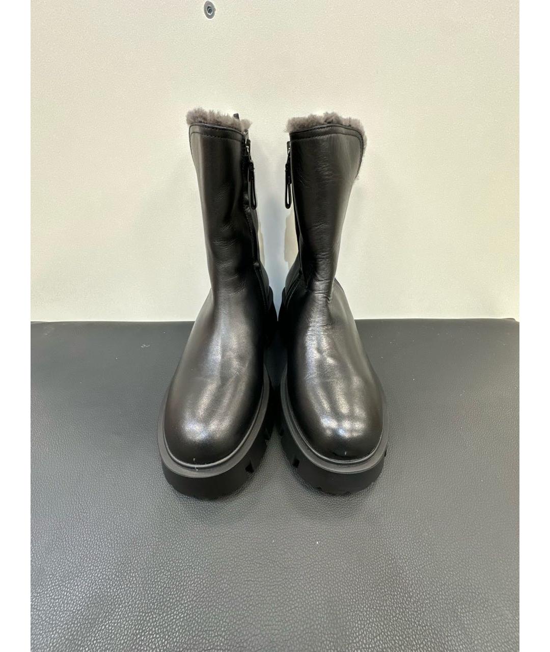 PREMIATA Черные кожаные ботинки, фото 2