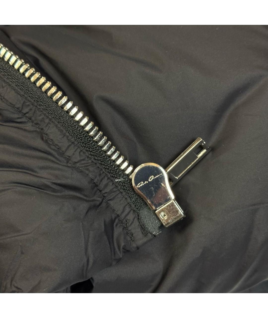 RICK OWENS Черный полиэстеровый пуховик, фото 5