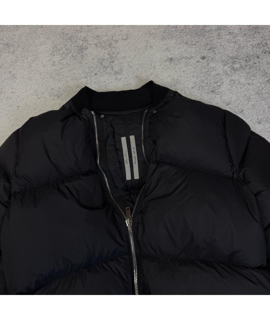 RICK OWENS Черный полиэстеровый пуховик, фото 3