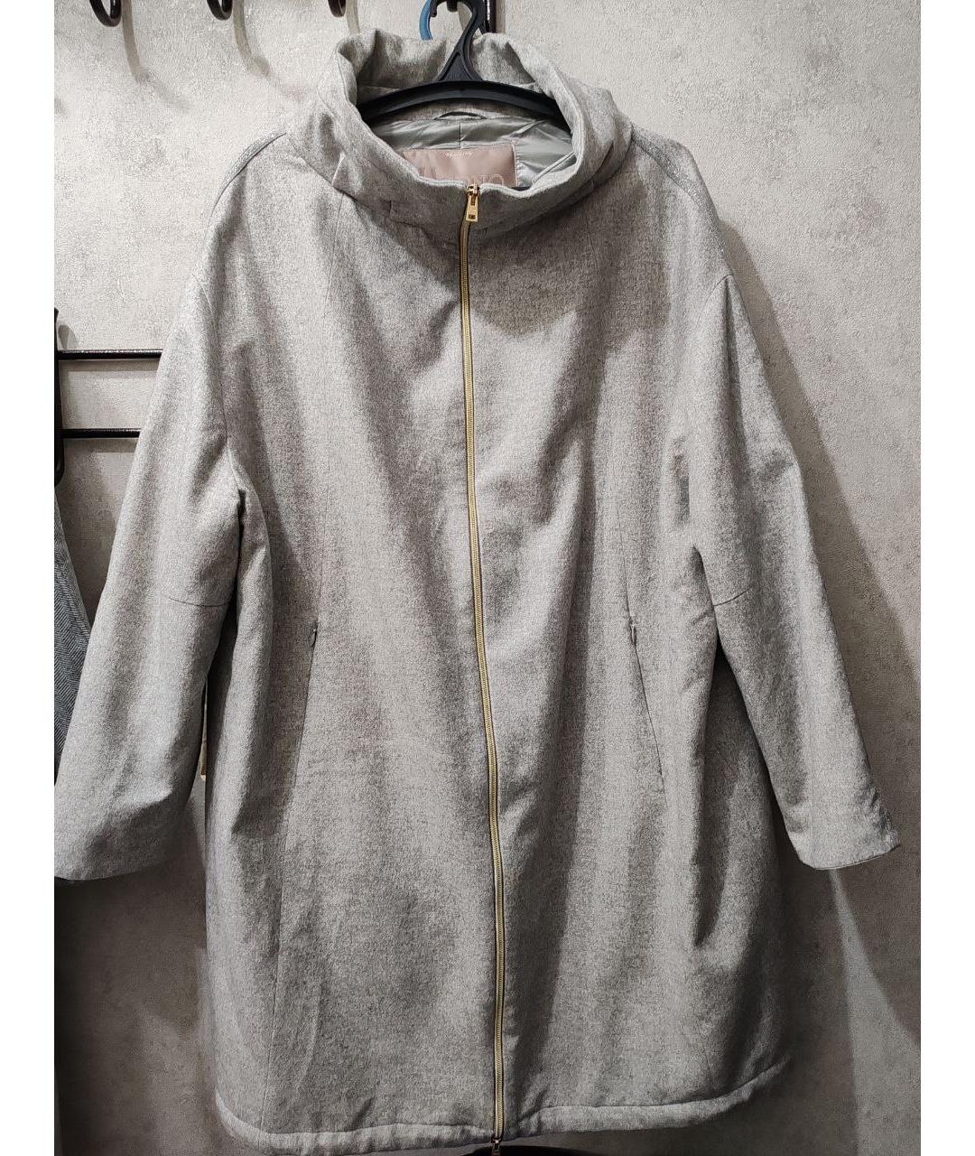 HERNO Серое кашемировое пальто, фото 5