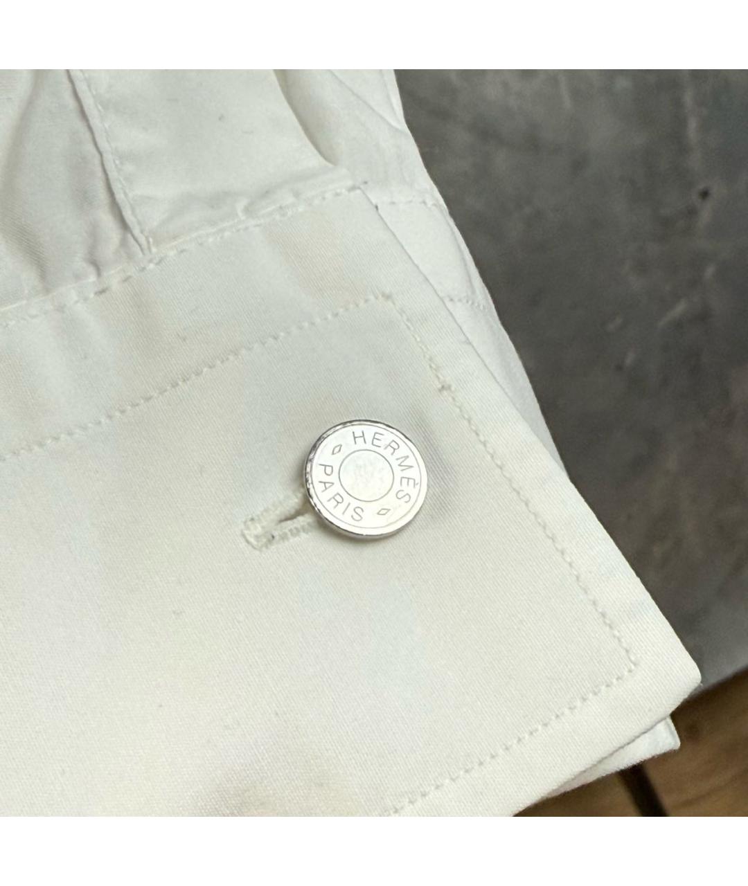 HERMES Белая классическая рубашка, фото 3