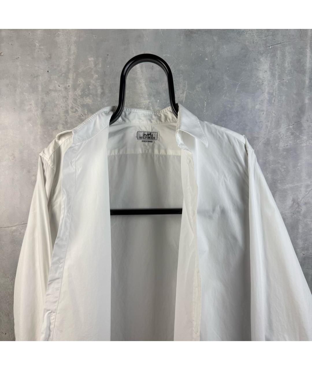 HERMES Белая классическая рубашка, фото 4