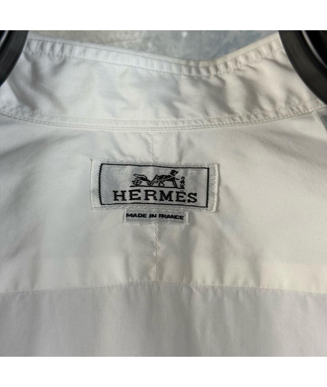 HERMES Белая классическая рубашка, фото 5