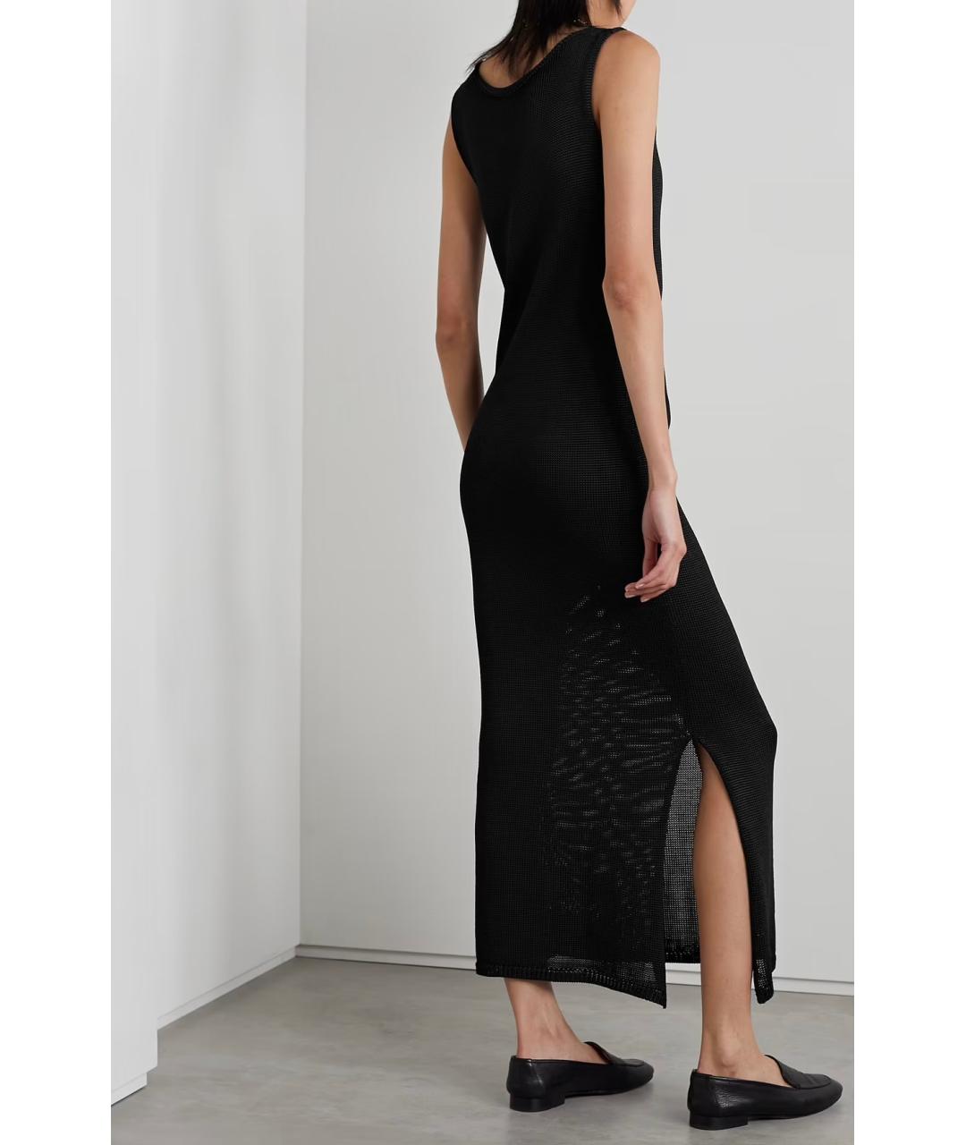 THE ROW Черное ацетатное коктейльное платье, фото 3