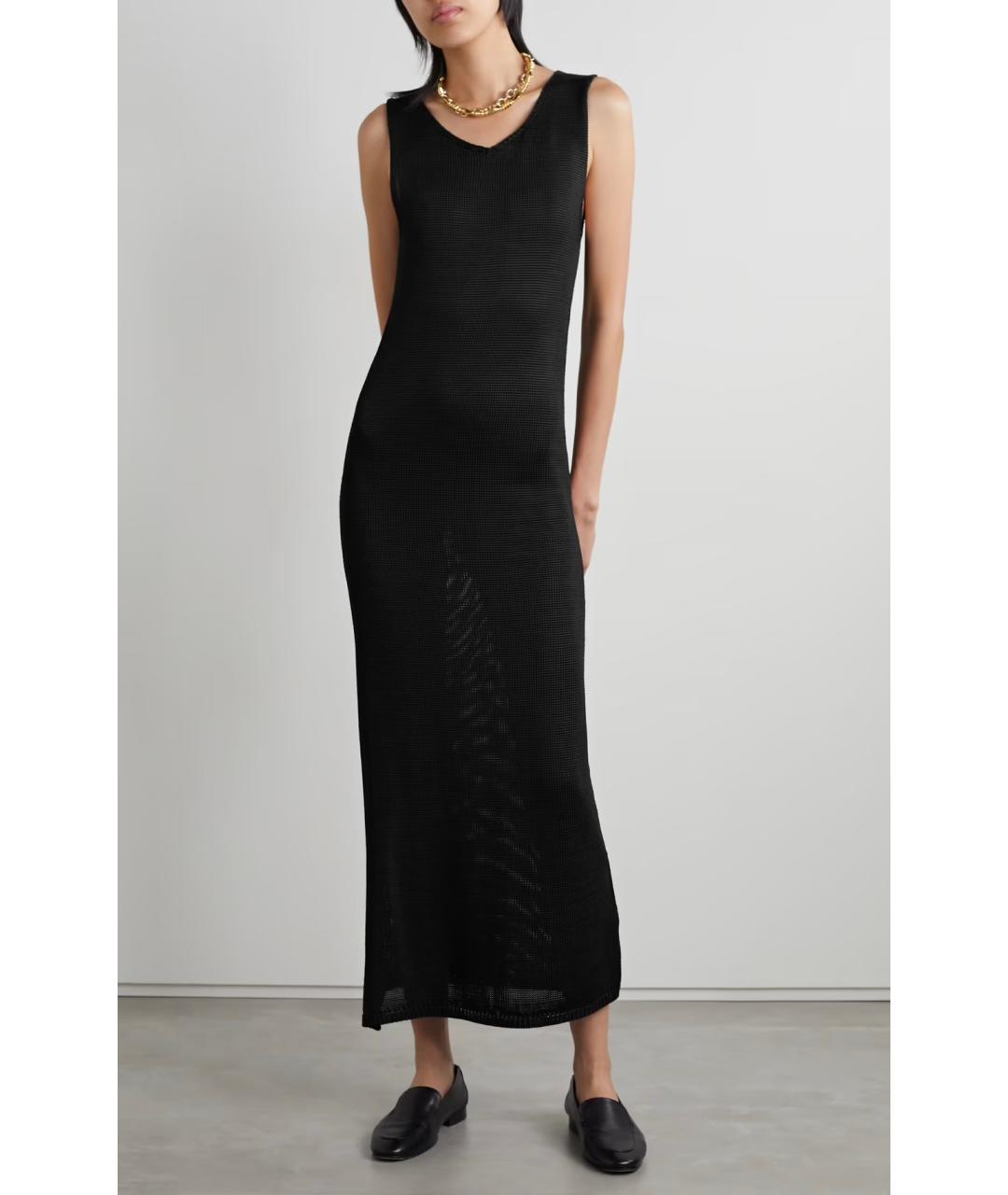 THE ROW Черное ацетатное коктейльное платье, фото 2