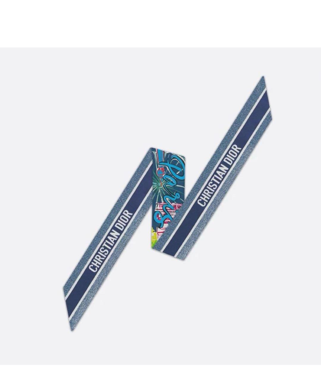 CHRISTIAN DIOR Мульти шелковый шарф, фото 4