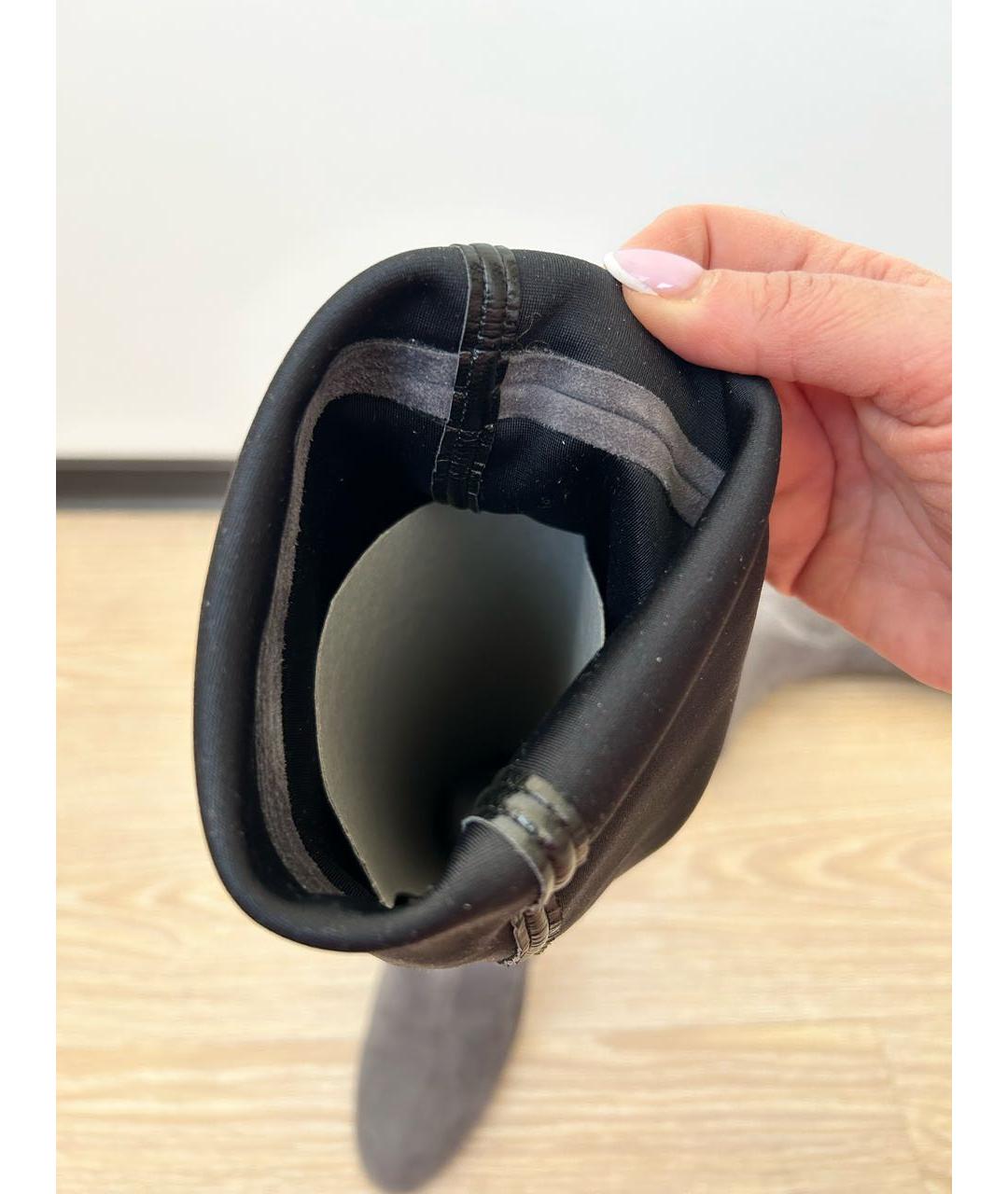 CASADEI Серые замшевые ботфорты, фото 6