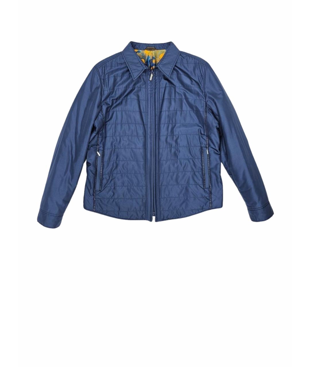ZILLI Синяя шелковая куртка, фото 1