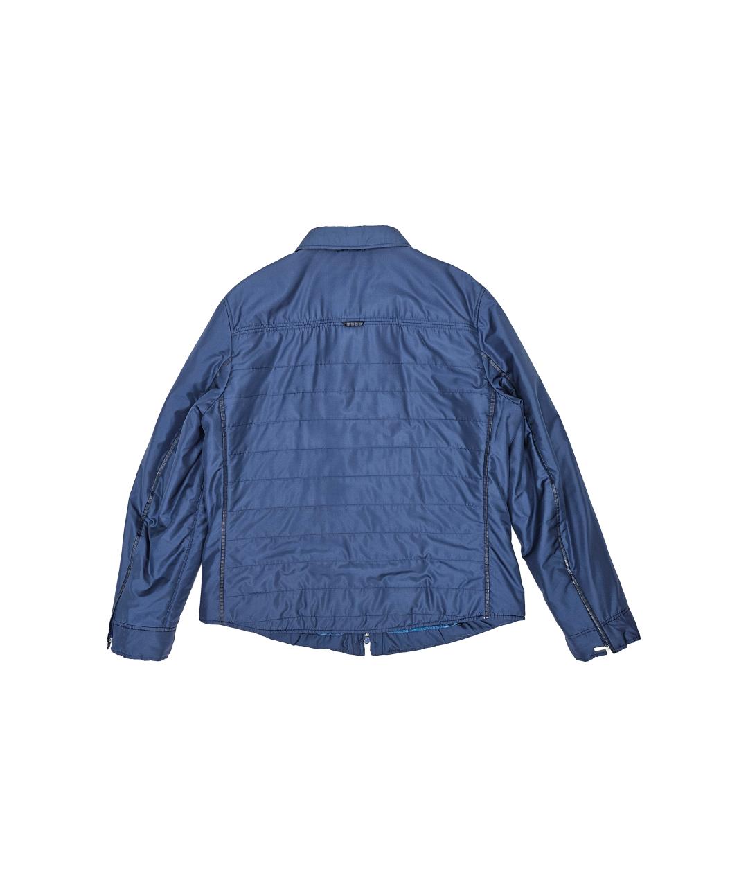 ZILLI Синяя шелковая куртка, фото 2