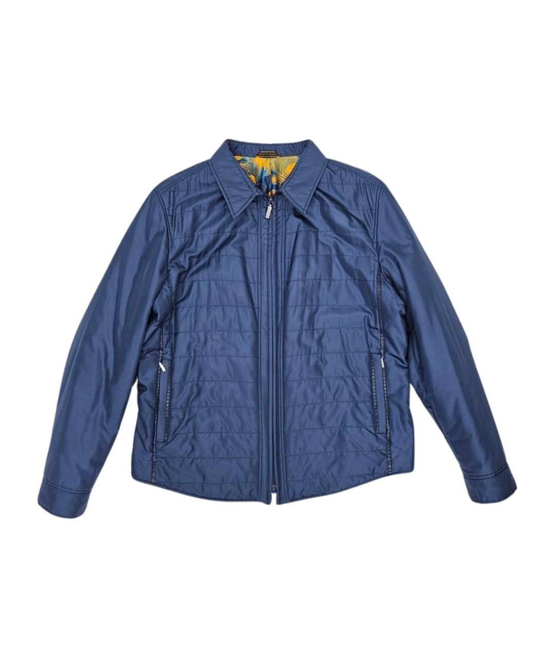 ZILLI Синяя шелковая куртка, фото 9