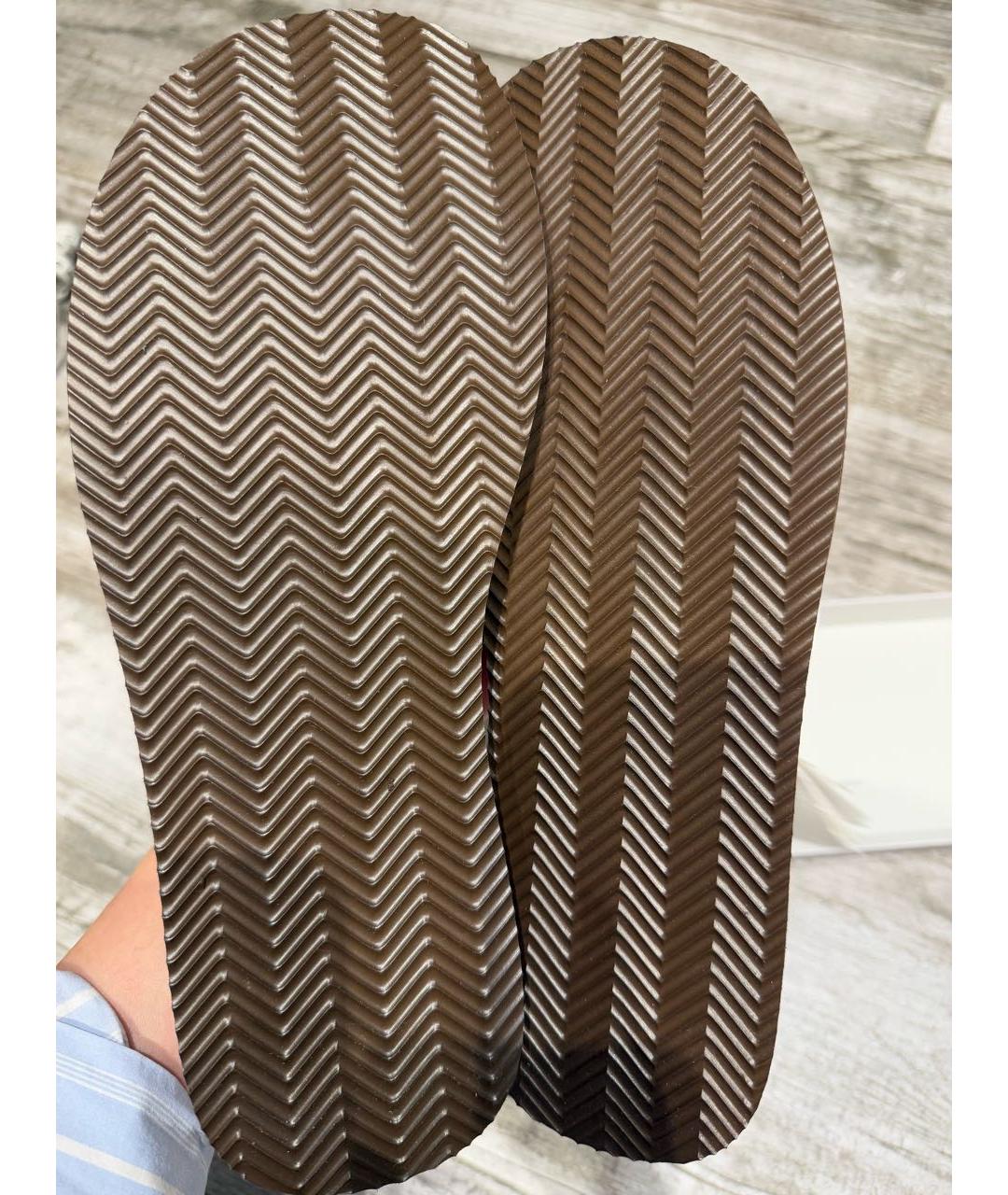 BRUNELLO CUCINELLI Бежевые кожаные шлепанцы, фото 7