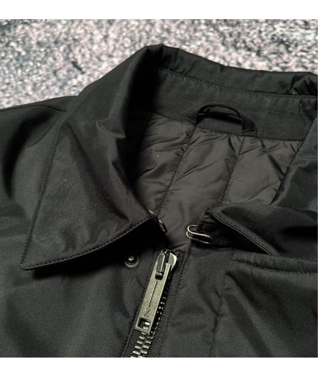 ERMENEGILDO ZEGNA XXX Черный полиамидовый пуховик, фото 9